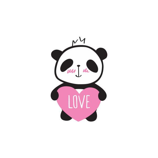 Little cute pandas ((png ((eps (66 files)