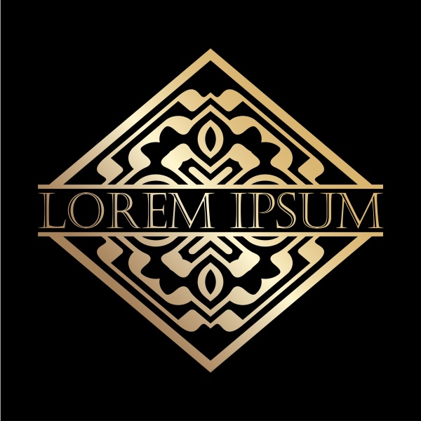 Luxury vintage golden vector frame, vector label for logo ((eps (24 files)