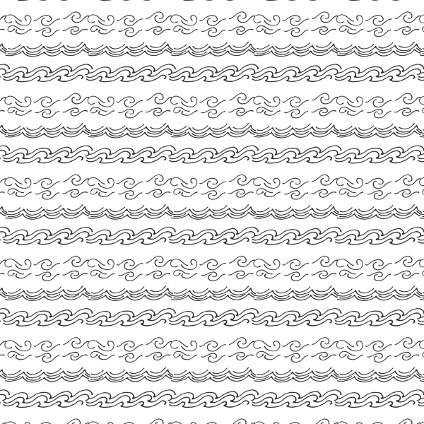 Pen Drawn Art Seamless Patterns ((eps ((ai (88 files)