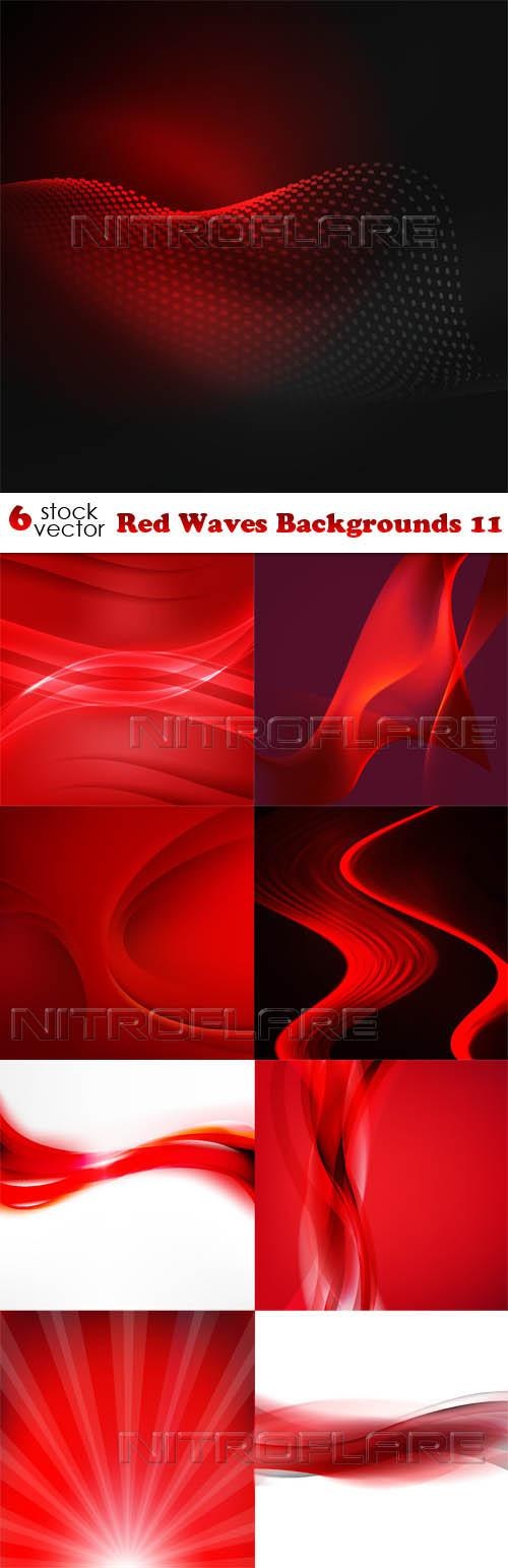 Red Waves Backgrounds 11 ((aitff (13 files)