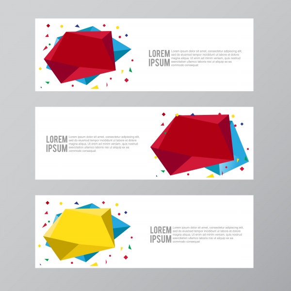 Set of abstract colorful vector banner background ((eps (32 files)