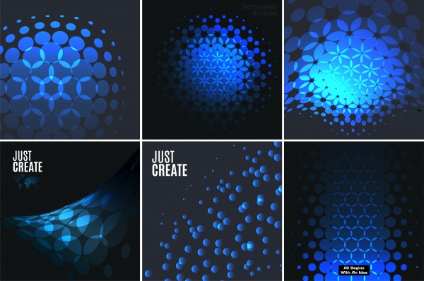 Set of abstract vector design elements for graphic layout, modern business template ((eps (32 files)