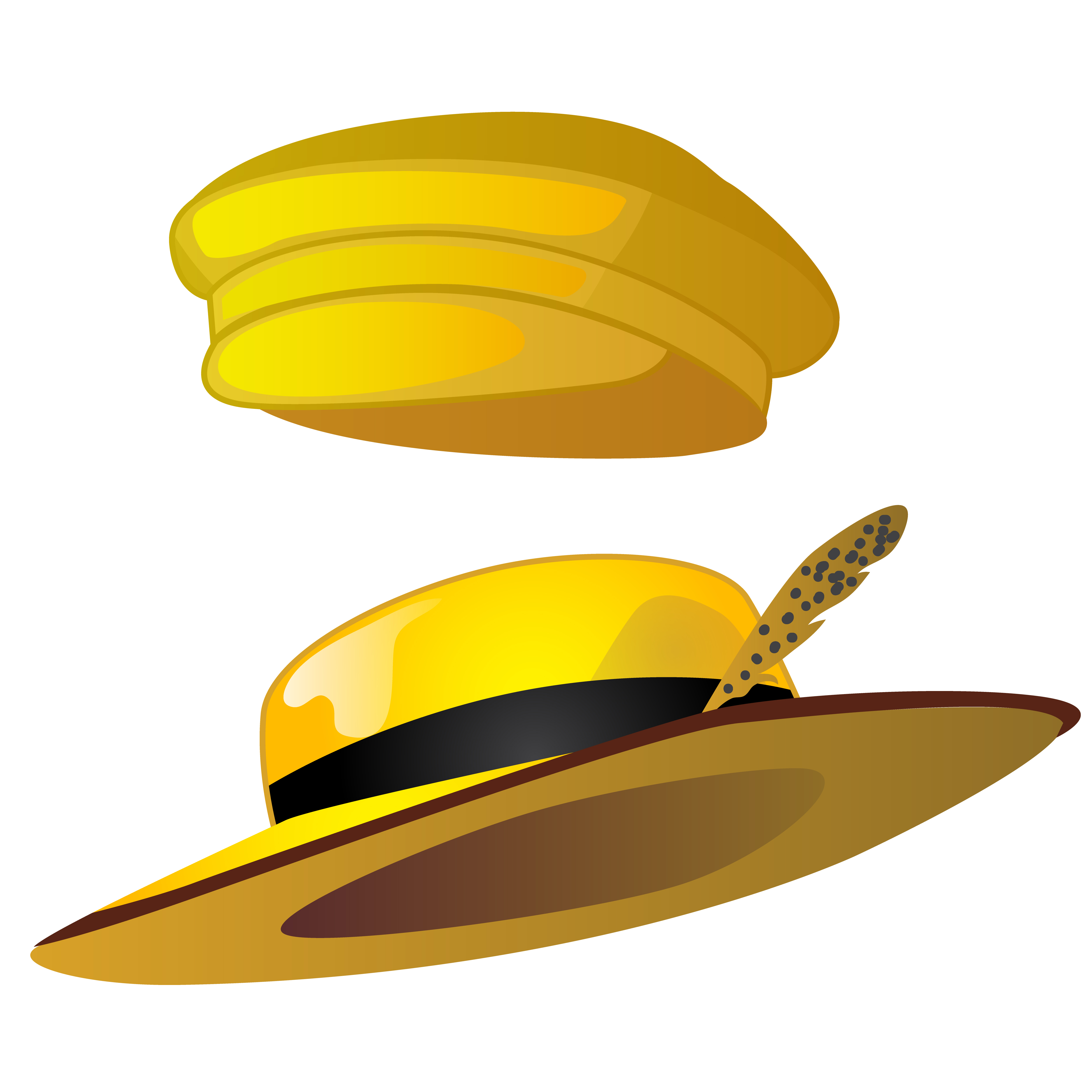 Two hat. Желтая шляпа. Соломенная шляпа. Шляпка мультяшная. Шляпка вектор.