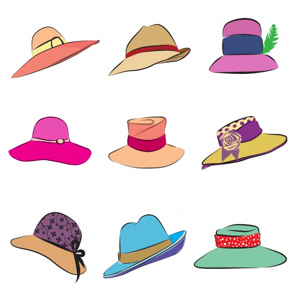 Straw hat headgear vector image ((eps (50 files)