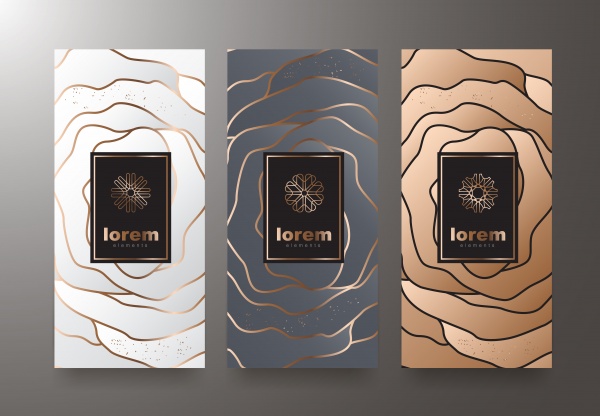 Stylish vector packaging templates for cosmetics ((eps (24 files)