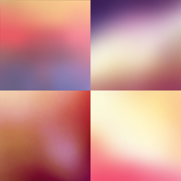 Sweet vector color blurred background set, pastel color design ((eps (39 files)