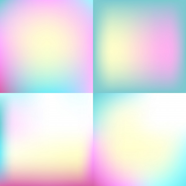 Sweet vector color blurred background set, pastel color design ((eps (39 files)