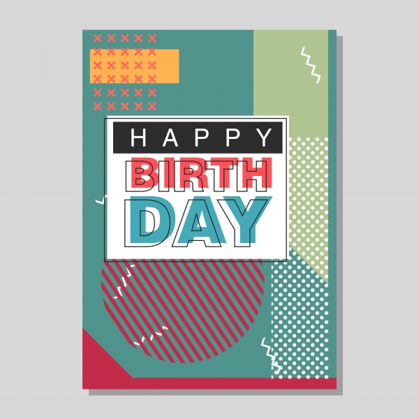 Vector birthday party flyers templates ((eps (38 files)