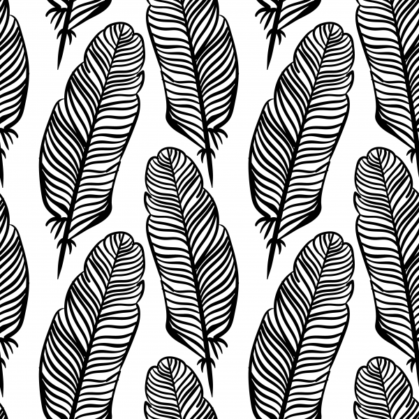 10 Feathers Seamless Patterns ((ai (12 files)