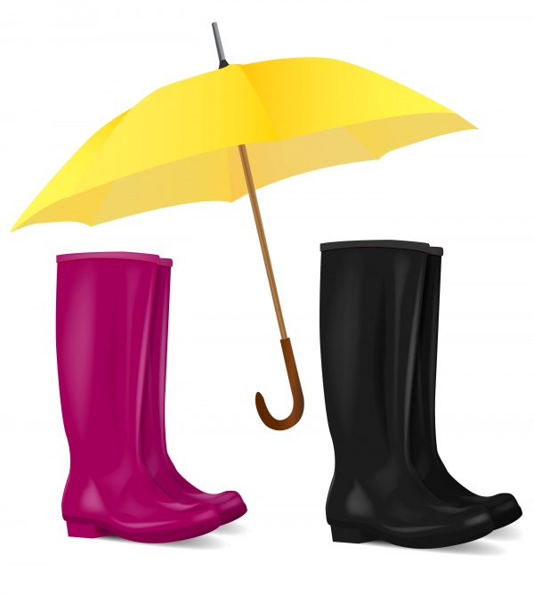 Autumn rain rubber boot umbrella ((eps (50 files)