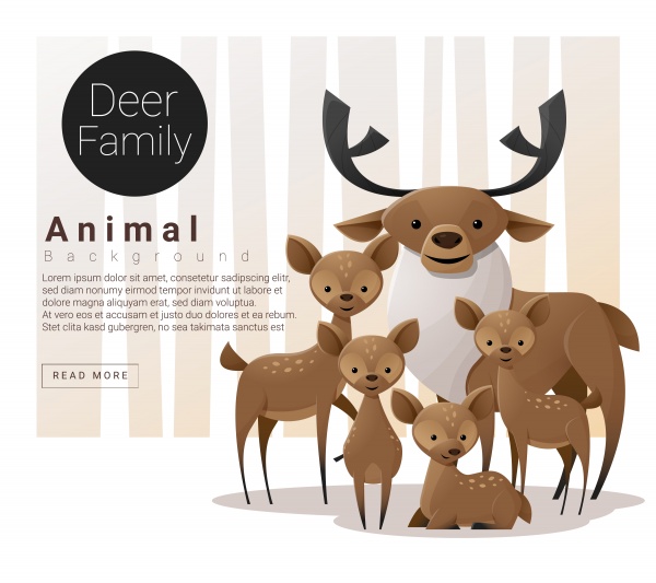 Cute animal family background ((eps (40 files)