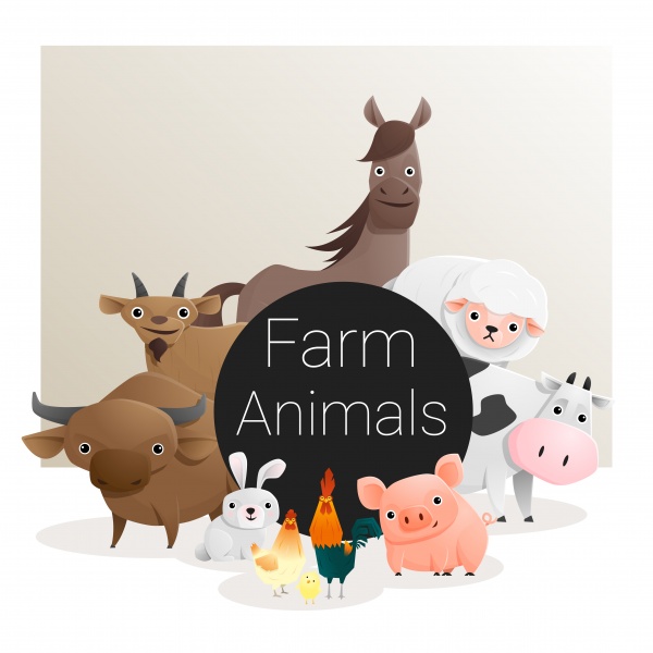Cute animal family background ((eps (40 files)