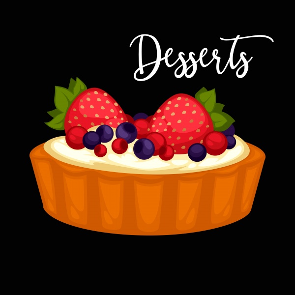 Delicious sweet dessert ((eps (40 files)