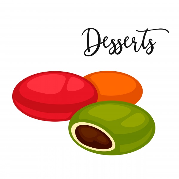 Delicious sweet dessert ((eps (40 files)