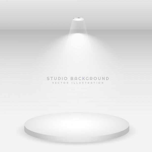Empty white studio background ((eps (100 files)