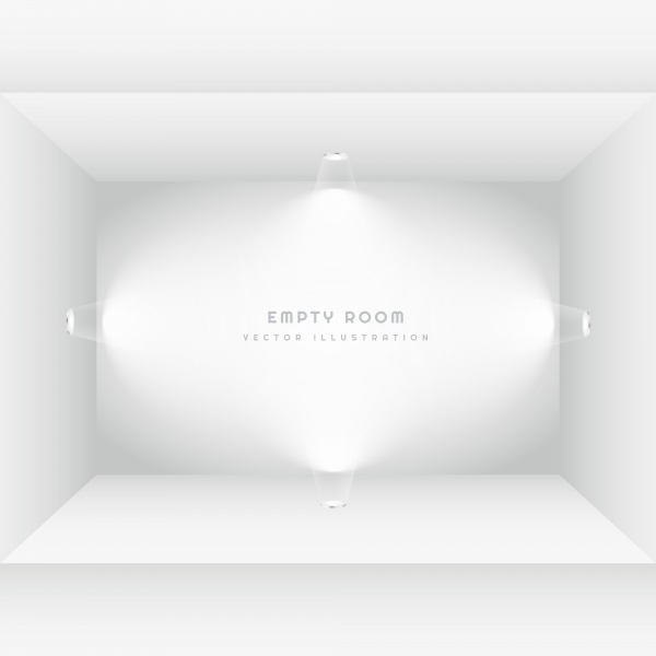 Empty white studio background ((eps (100 files)