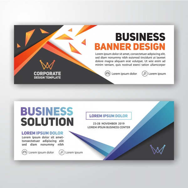 Modern vector corporate banner background ((eps (38 files)