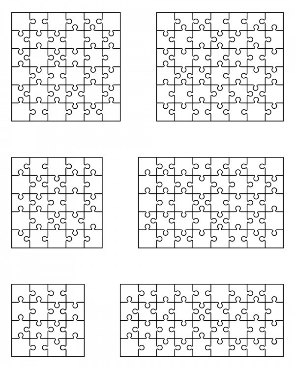 Puzzle Templates 4 ((eps (10 files)