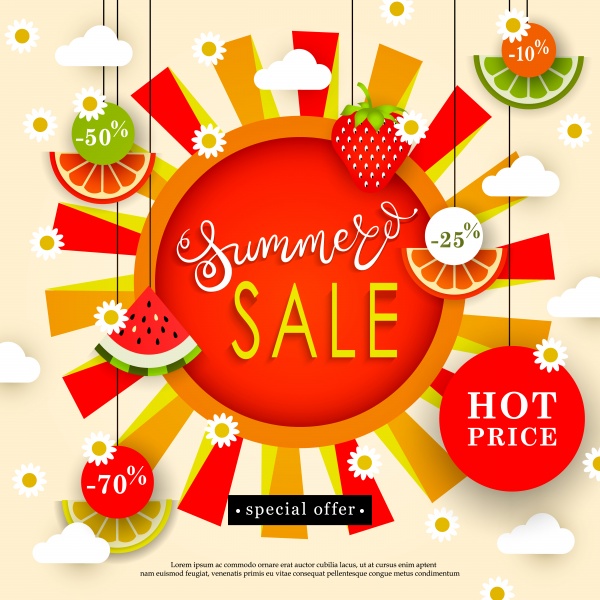 Summer Sale Backgrounds 7 ((eps (12 files)