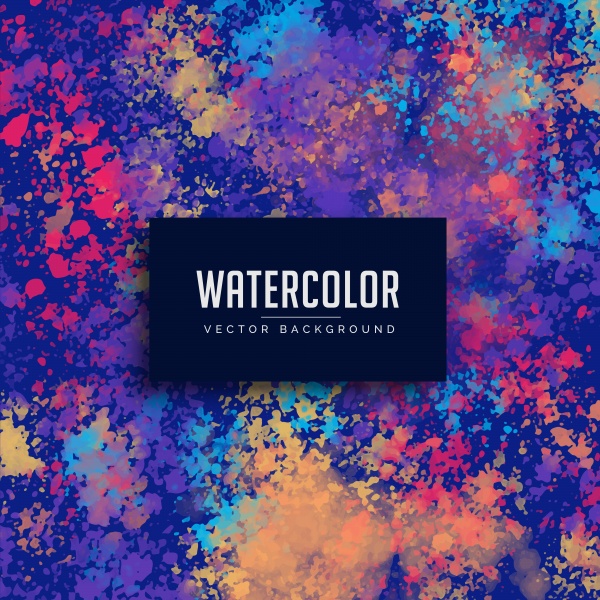 Vector colorful watercolor stain abstract background ((eps (38 files)