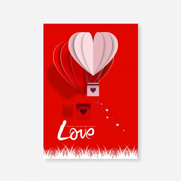 3d vector card with hearts ((eps (28 files)