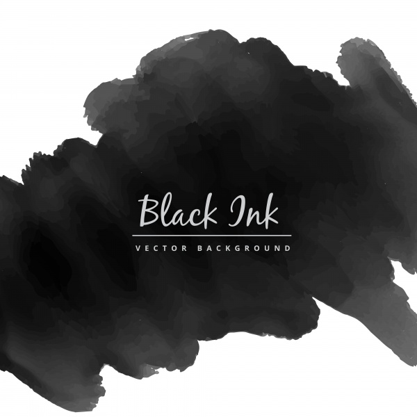 Black watercolor brush strokes ((eps (44 files)