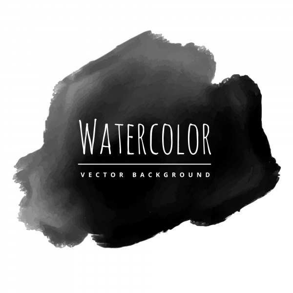 Black watercolor brush strokes ((eps (44 files)