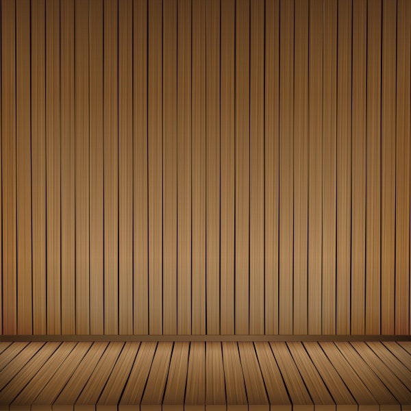 Brown wood floor with wood background empty room ((eps (48 files)