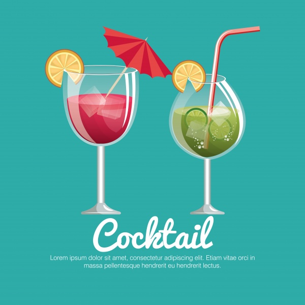 Cocktails list bar vector illustration ((eps (38 files)