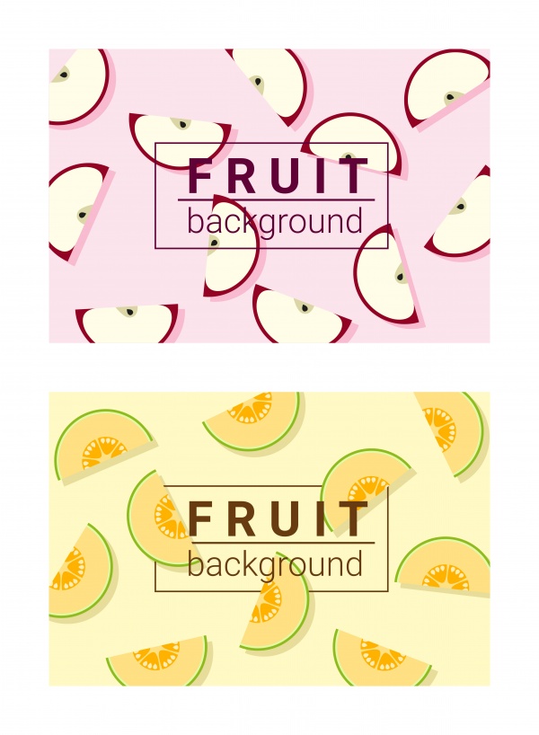 Colorful Fruits banner for app design ((eps (32 files)