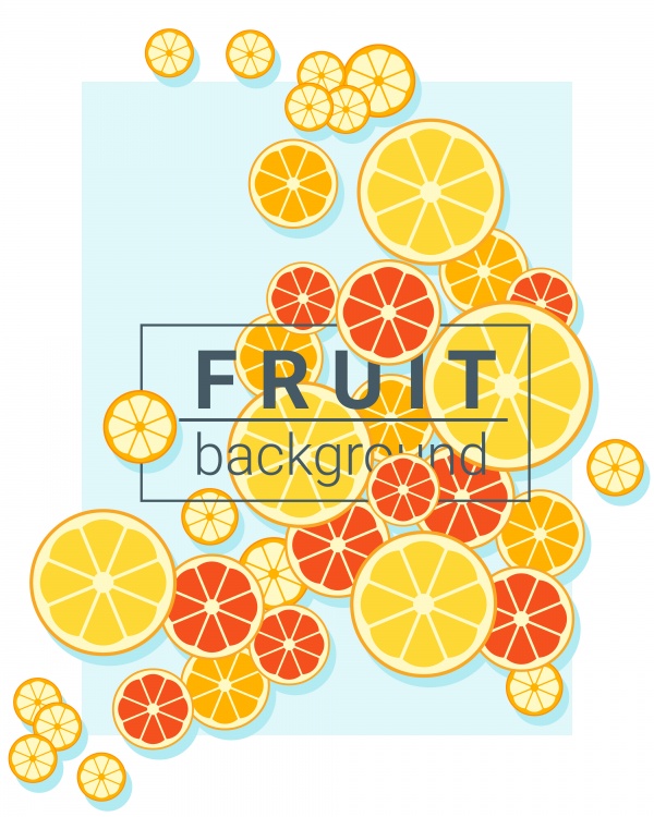 Colorful Fruits banner for app design ((eps (32 files)