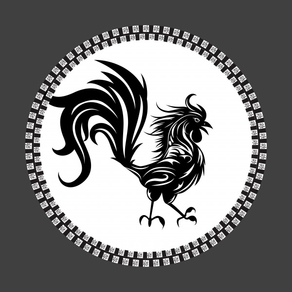 Concept of Chinese New Year of the Rooster ((eps (18 files)
