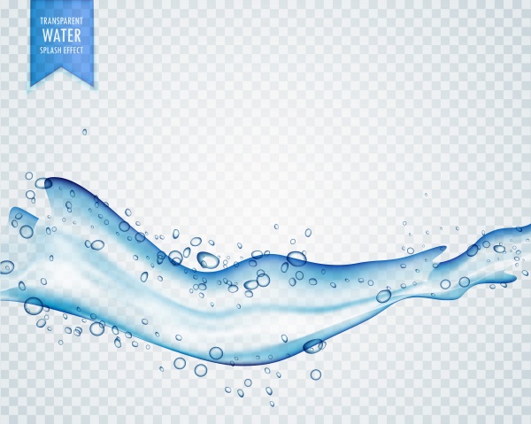 Realistic water splash and fluid drop effect ((eps (20 files)