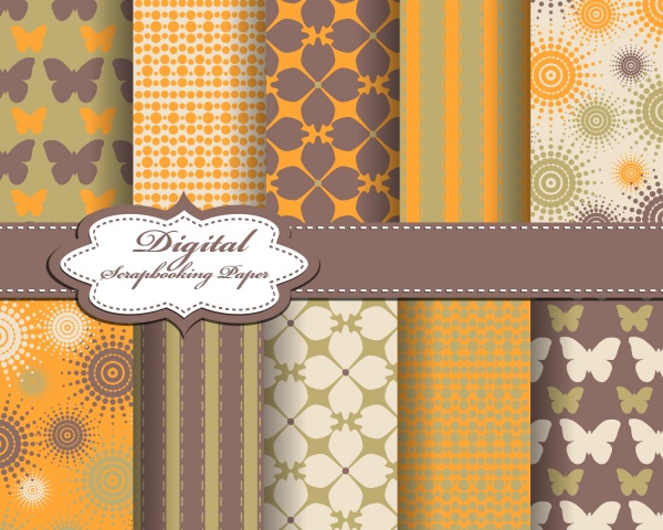Seamless Pattern Collection 33 ((eps (40 files)