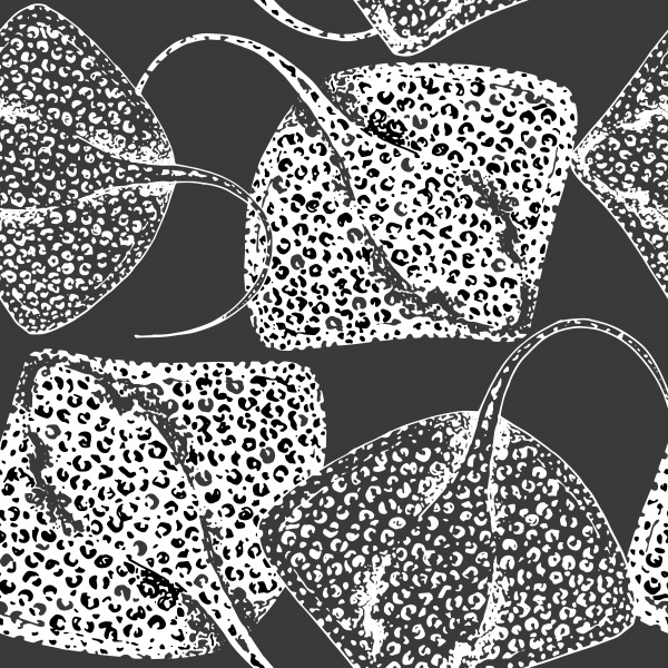 Stingray fish illustrations pattern ((eps (14 files)