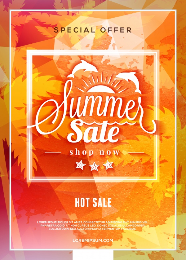 Summer sale flyer or banner vector design template ((eps (30 files)