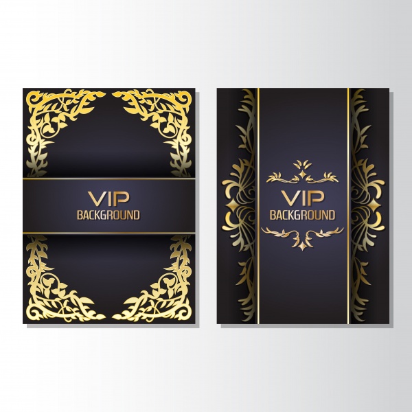 Vector vip gold invitation background flyer ((eps (34 files)