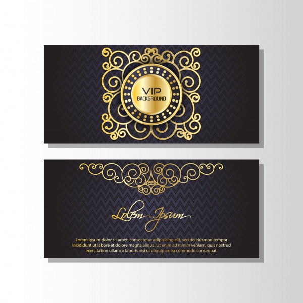 Vector vip gold invitation background flyer ((eps (34 files)