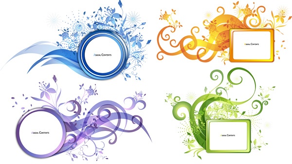Vectorial beautiful themes ((eps (6 files)