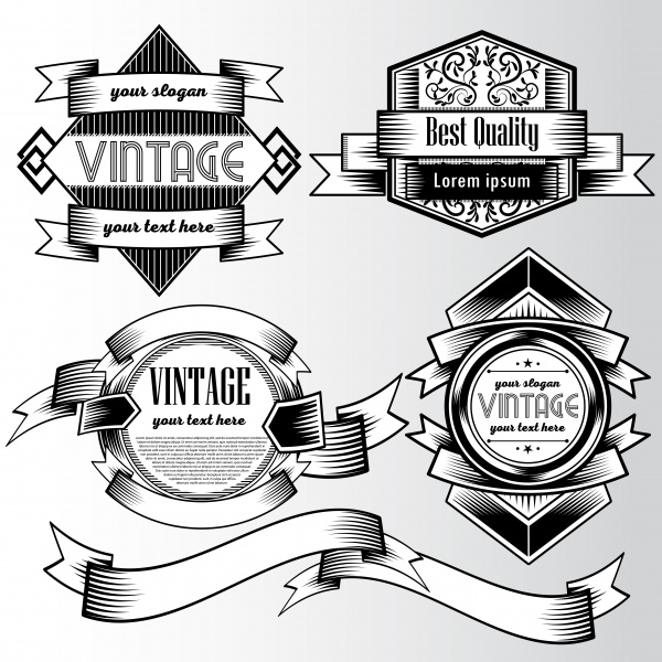 Vintage vector background lable style design template ((eps (30 files)