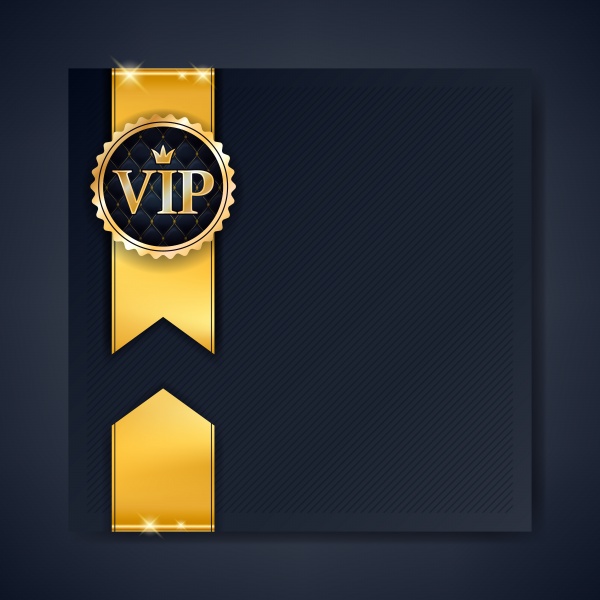 VIP party vector premium invitation gold card poster flyer set ((eps (38 files)