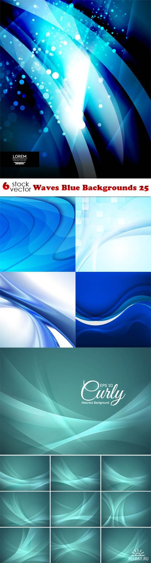 Waves Blue Backgrounds 25 ((aitff (13 files)