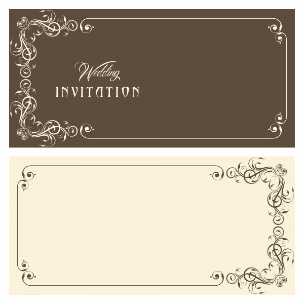 Wedding invitation card design ((eps (50 files)