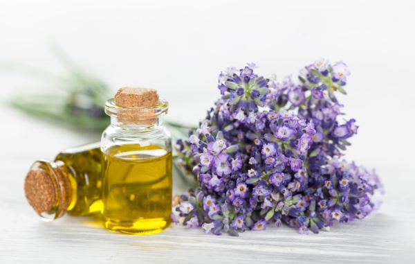 Wellness treatments with lavender flowers on wooden table, spa still-life ((eps (15 files)