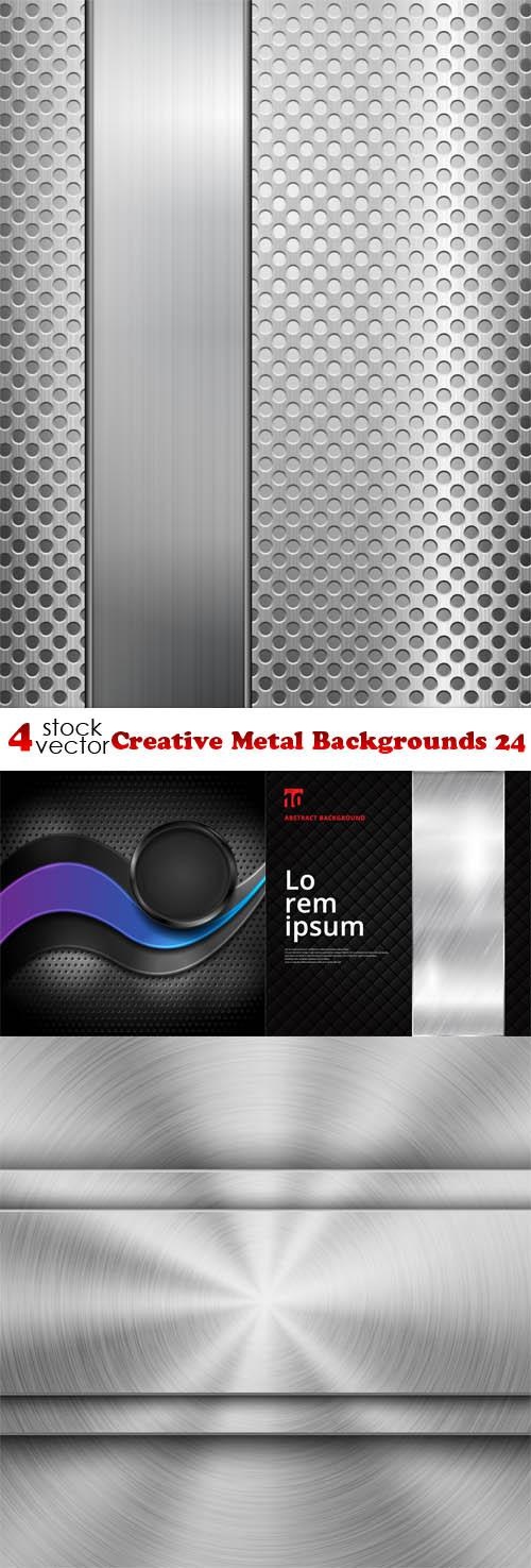 Creative Metal Backgrounds 24 (9 files)