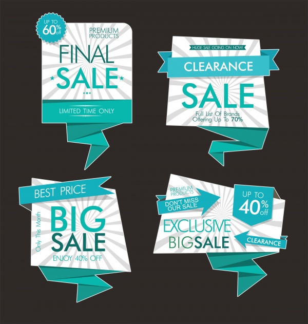 Modern sale vector banners and labels collection ((eps (50 files)
