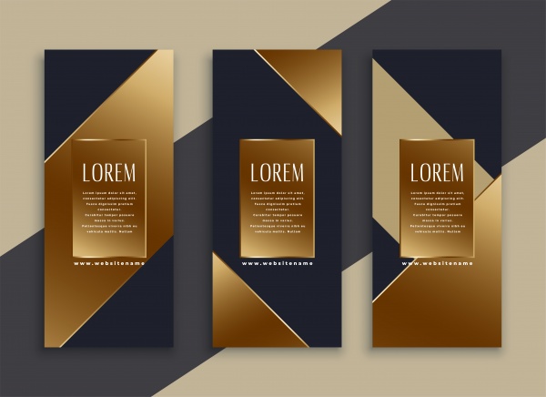 Premium set of vector geometric banners ((eps (20 files)