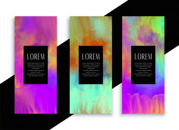 Premium set of vector geometric banners ((eps (20 files)