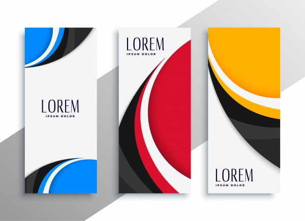 Premium set of vector geometric banners ((eps (20 files)