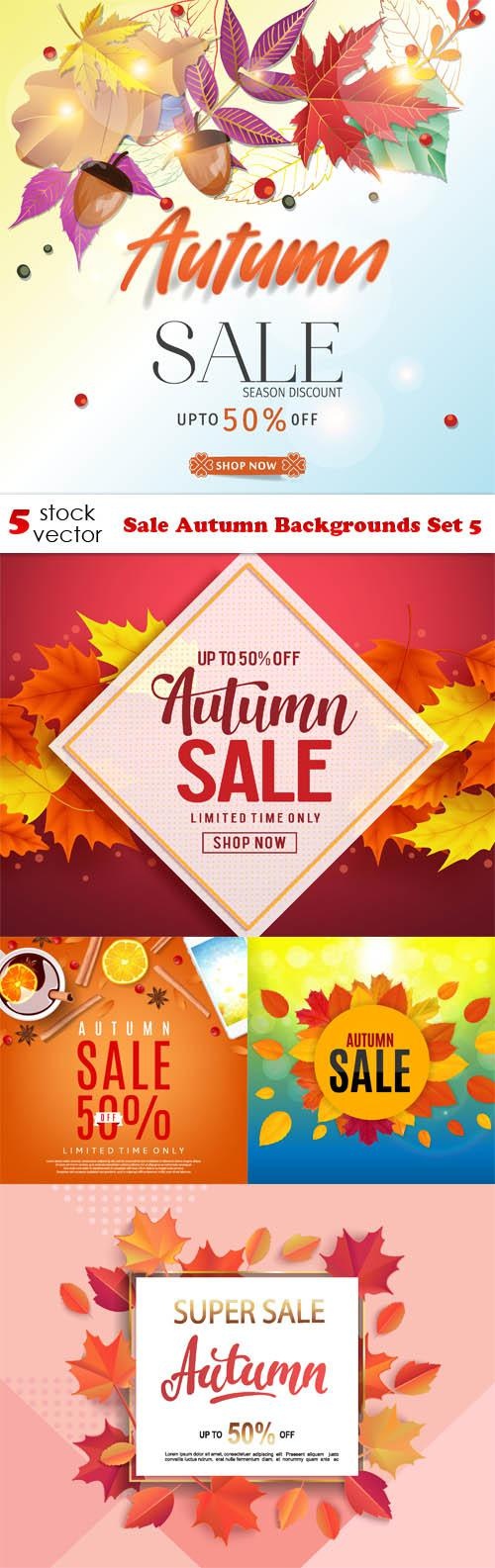 Sale Autumn Backgrounds Set 5 ((ai ((tff (11 files)